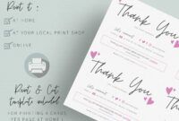 Costum Thank You For Your Help Card Template