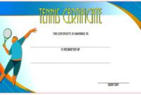 Editable Badminton Tournament Certificate Template  Example