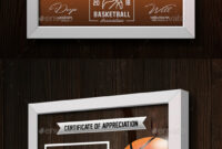 Editable Basketball Tournament Certificate Template Word Sample