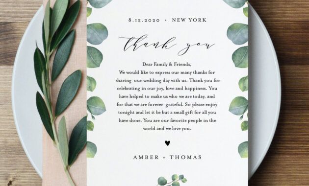 Editable Engagement Party Thank You Card Template Word