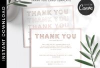 Editable Real Estate Thank You Card Template Word