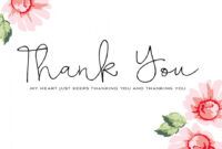 Editable Thank You For Your Donation Card Template Pdf Example