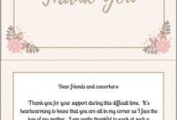 Editable Thank You For Your Donation Card Template Word