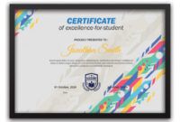 Free Academic Excellence Award Certificate Template Excel Example