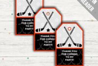 Free Hockey Thank You Card Template Word Example