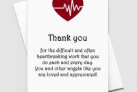 Free Nurse Thank You Card Template Pdf Sample