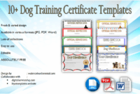 Free Pet Show Certificate Template Word