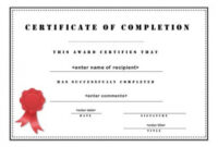 Free Quran Completion Certificate Template Doc