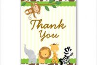 Free Safari Thank You Card Template Excel Example