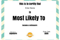 Printable Olympic Award Certificate Template Word