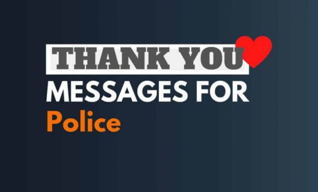 Printable Police Officer Thank You Card Template Excel Example