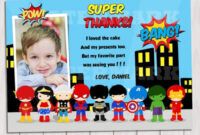 Printable Superhero Thank You Card Template Pdf