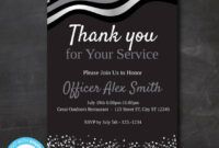 Printable Thank You For Your Service Card Template