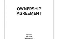 Professional Horse Ownership Certificate Template Word