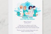 Professional Nurse Thank You Card Template Pdf Example