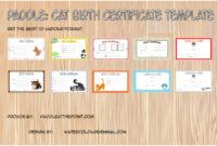 Professional Pet Ownership Certificate Template Excel Sample