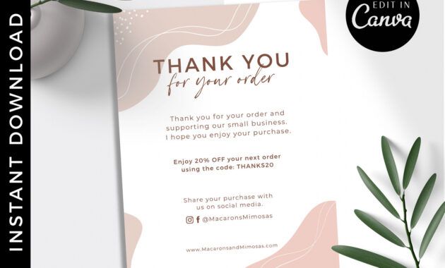 Professional Real Estate Thank You Card Template  Sample