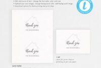 Professional Referral Thank You Card Template  Sample