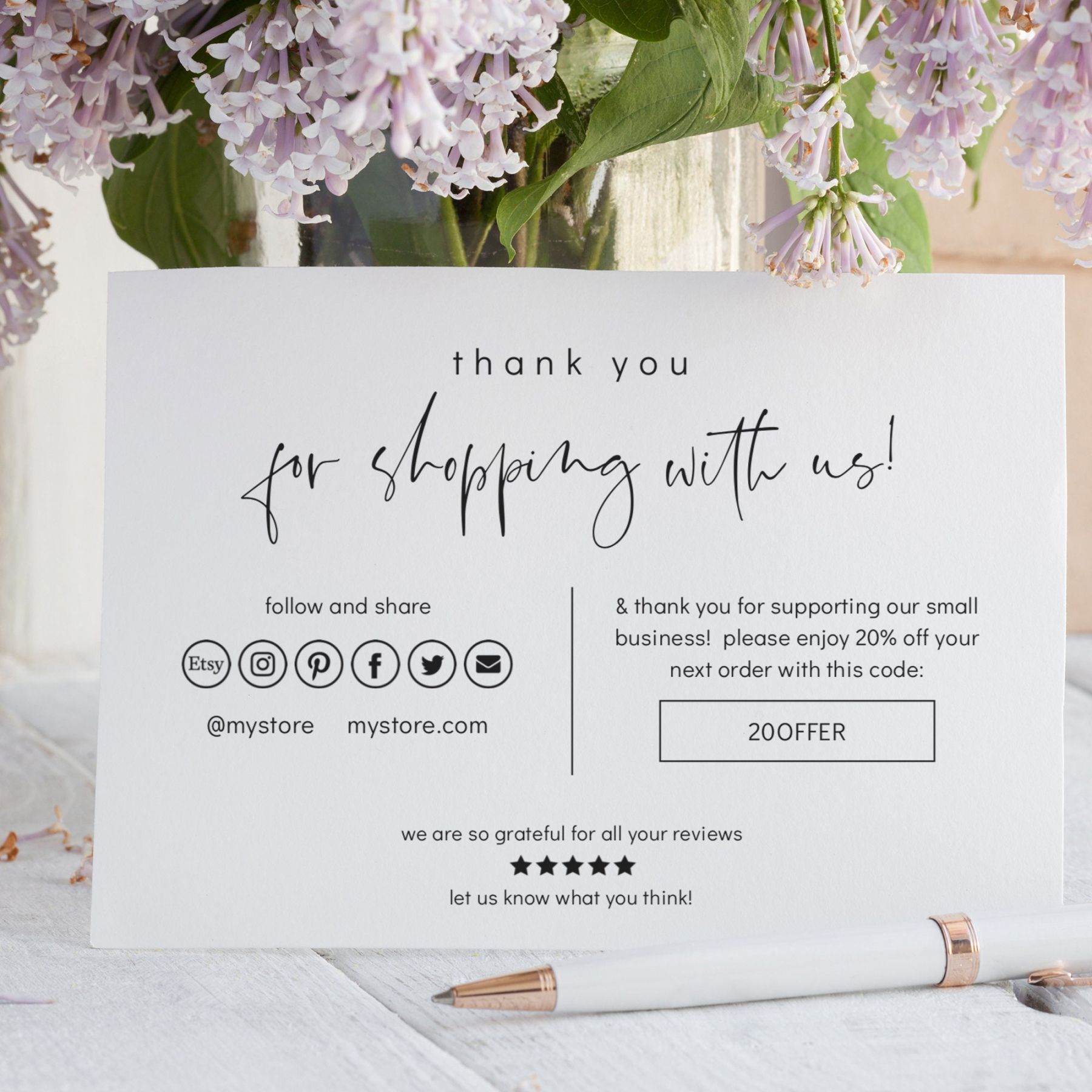 Professional Thank You For Your Business Card Template Word Example
