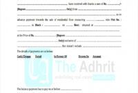 Costum Cash Receipt For Partial Payment Template Word Sample