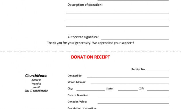 Free Receipt Of Donation Letter Template
