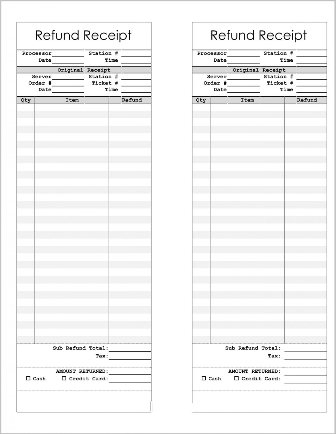 Psychotherapy Receipt Template