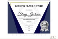 Best 1St 2Nd 3Rd Place Certificate Template Excel Sample