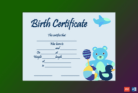 Best Build A Bear Birth Certificate Template Pdf Sample