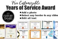 Certificate Of Years Of Service Template Doc Sample