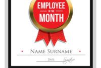 Costum Certificate Employee Of The Month Templates