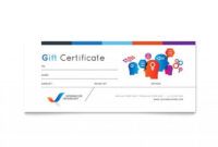 Costum Design A Gift Certificate Template Doc