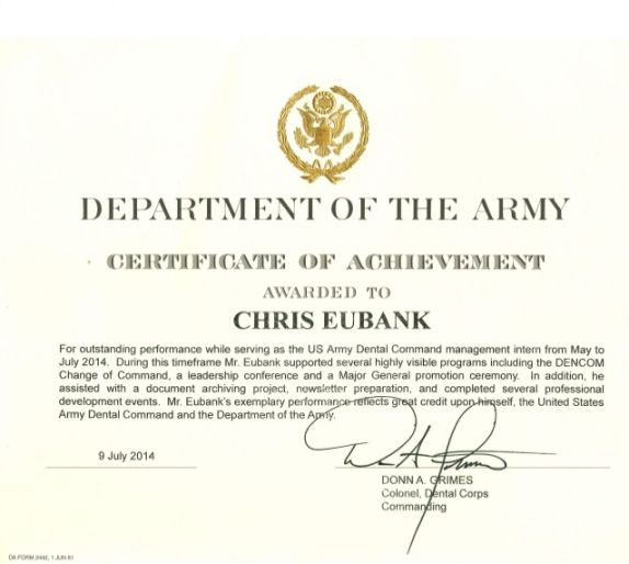 Editable Army Certificate Of Appreciation Template Pdf Sample