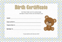 Editable Build A Bear Birth Certificate Template Doc Sample