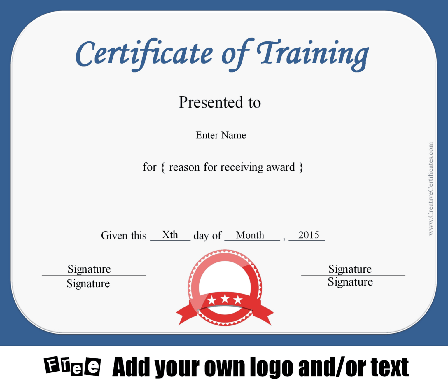 Editable Certificate Of Training Completion Template PDF Sample ...