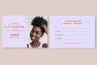 Editable Hair Salon Gift Certificate Template Pdf