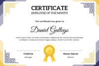 Free Certificate For Employee Of The Month Template Doc Sample