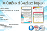 Free Coc Certificate Of Compliance Template Excel Example