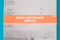 Free Cuban Birth Certificate Translation Template Excel