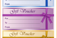 Printable Design A Gift Certificate Template  Sample