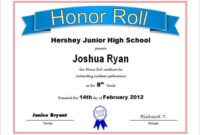 Printable National Honor Society Certificate Template Doc Example