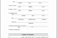 Professional Cuban Birth Certificate Translation Template  Example