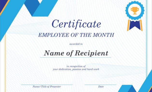 Professional Years Of Service Certificate Template Doc Example