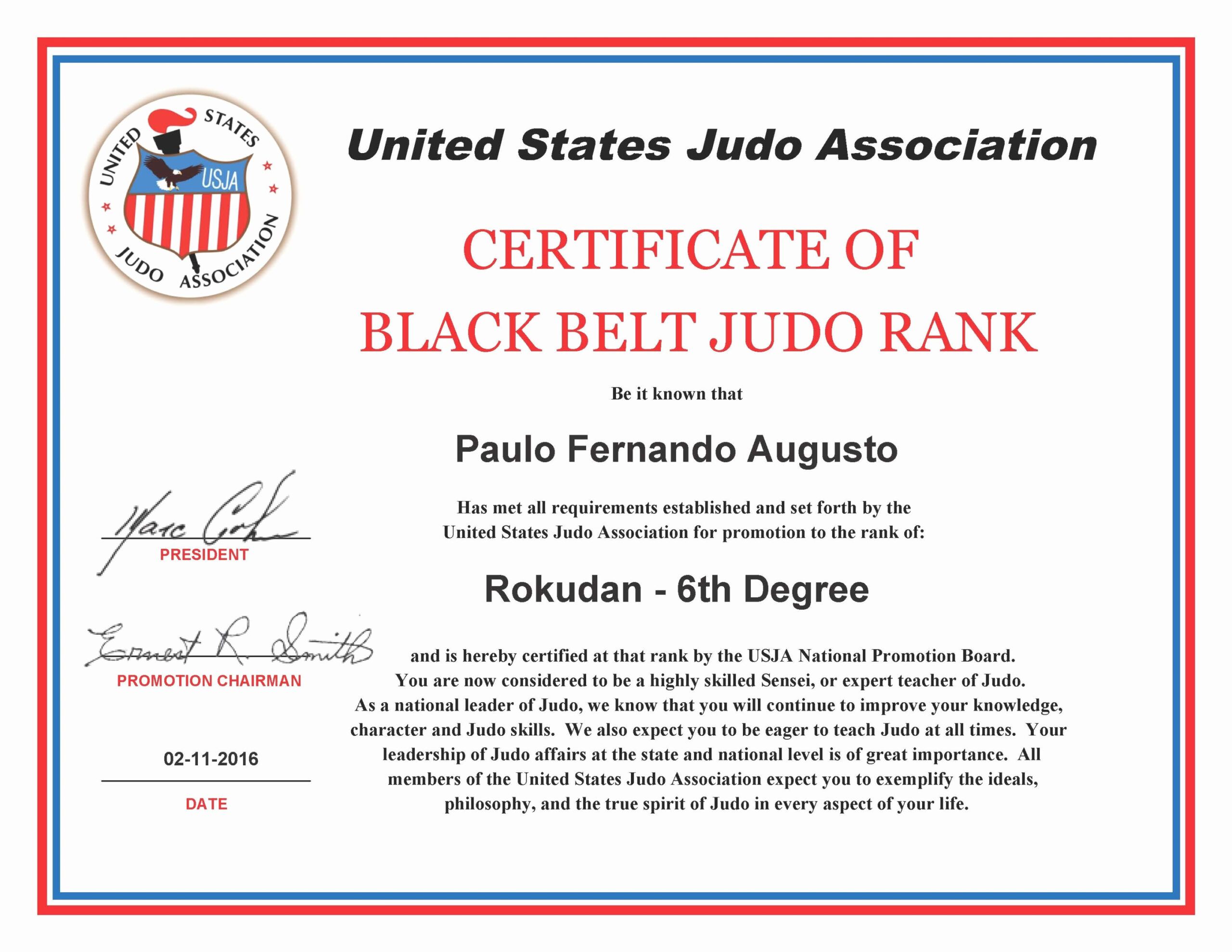 Air Force Promotion Certificate Template  Sample