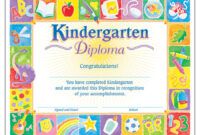 Best Graduation Certificate For Preschool Template Excel