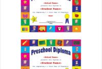 Best Graduation Certificate For Preschool Template Word Sample