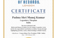 Best Guinness World Record Certificate Template Doc Example