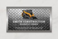 Costum Skid Steer Certification Card Template Word Example