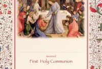 Free First Holy Communion Certificate Template Pdf Sample