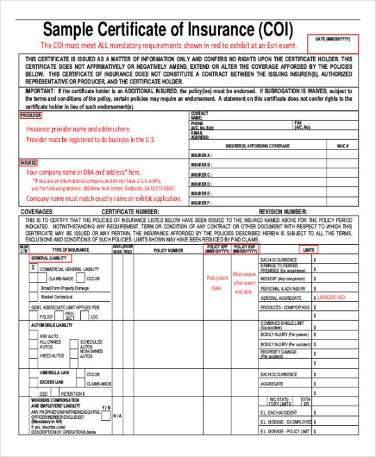 Professional Insurance Certificate Of Completion Template Word Example