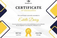 Blank 5 Year Service Award Certificate Template Word
